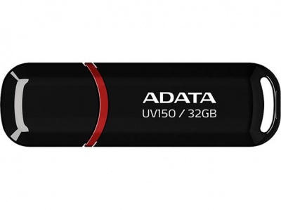 Pendrive, 32GB, USB 3.2 Gen1, ADATA "UV150", fekete