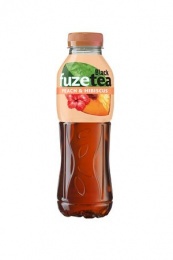 Üdítőital, szénsavmentes, 0,5 l, FUZETEA, barack-hibiszkusz