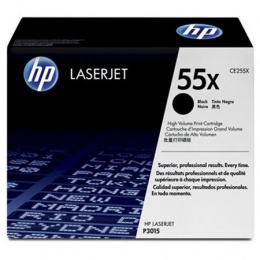 CE255X Lézertoner LaserJet P3015 nyomtatóhoz, HP 55X, fekete, 12,5k